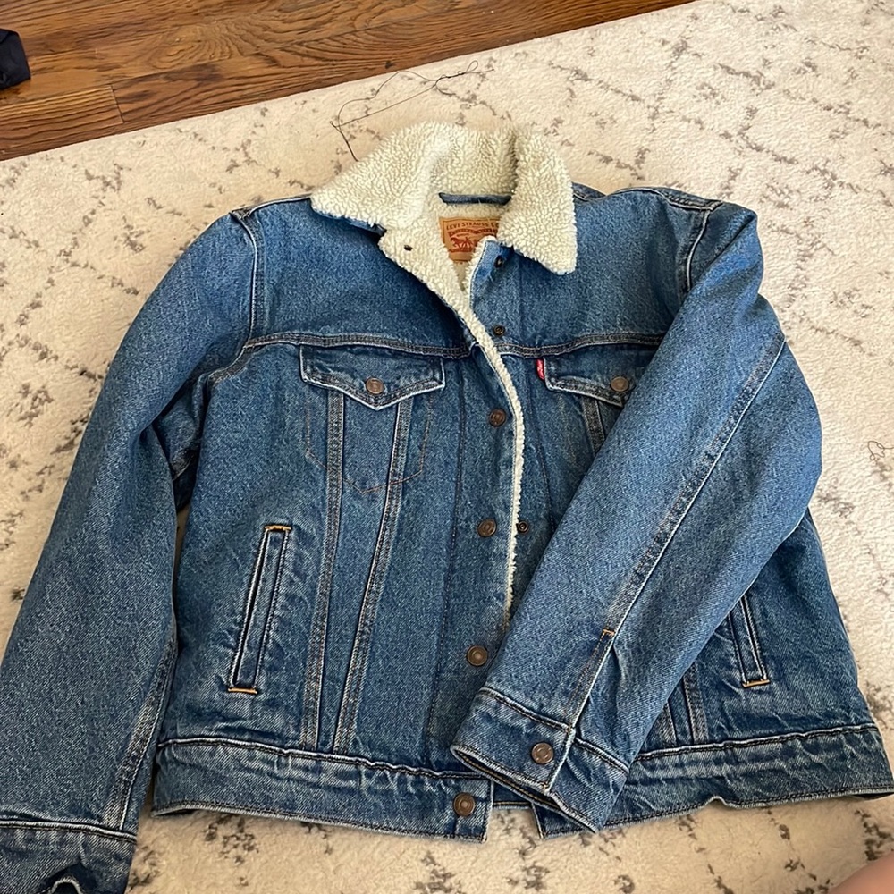 Levi Sherpa Jean Trucker Jacket